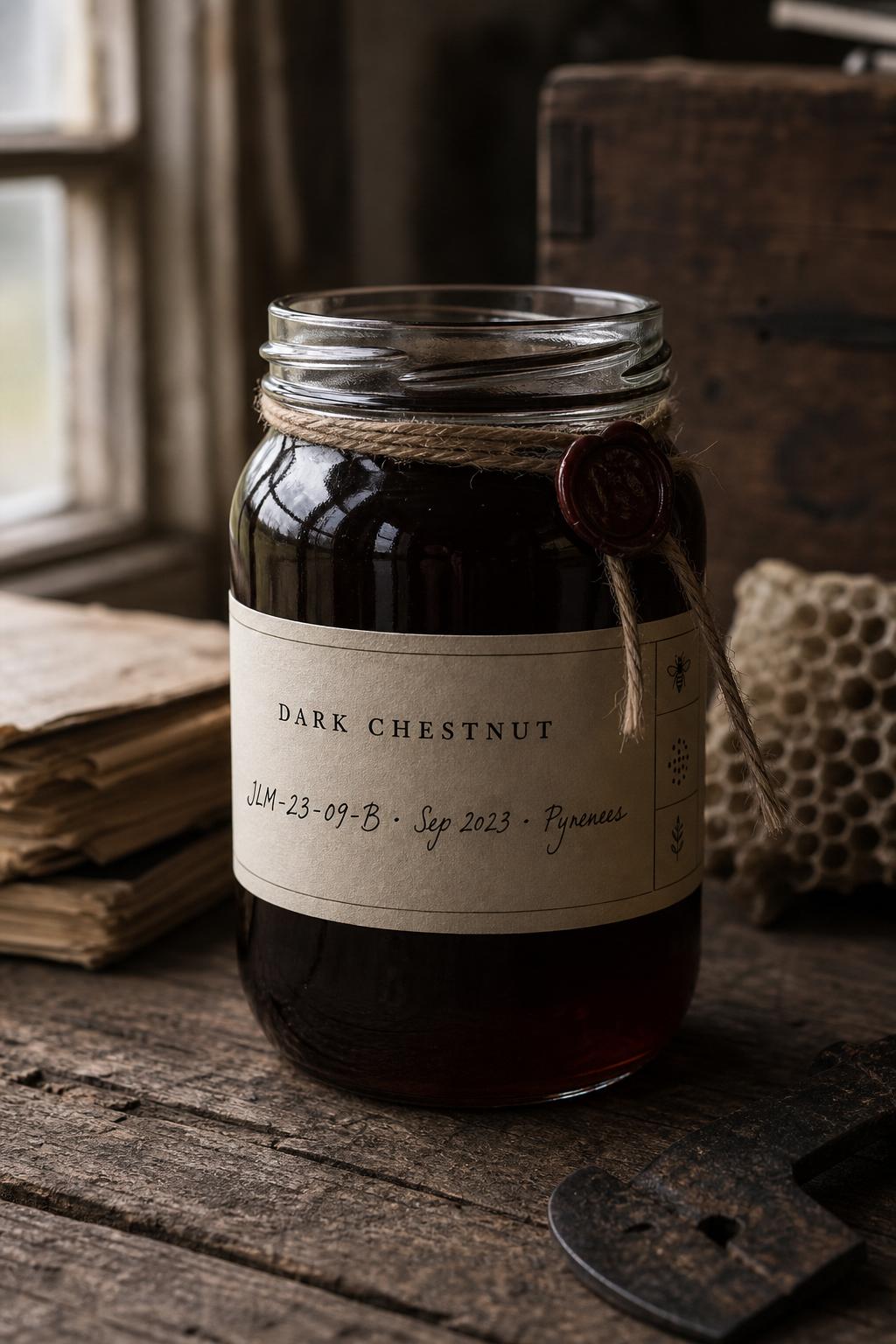 Dark Chestnut honey jar — 250 g
