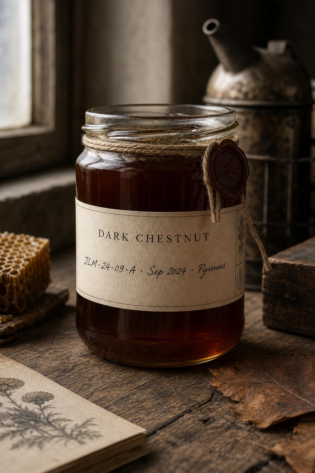 Dark Chestnut honey jar — 250 g
